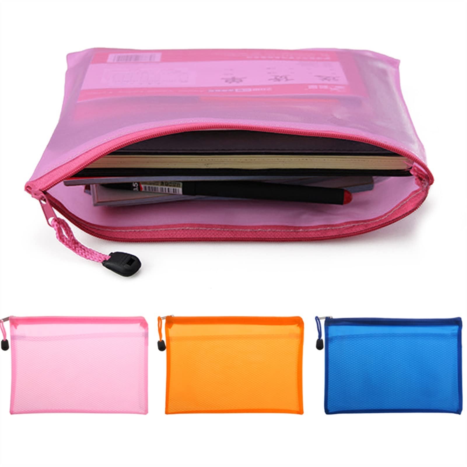 Portfolio Porte-Documents, 2 pièces, dossiers en plastique, reliure budgétaire(Pink)