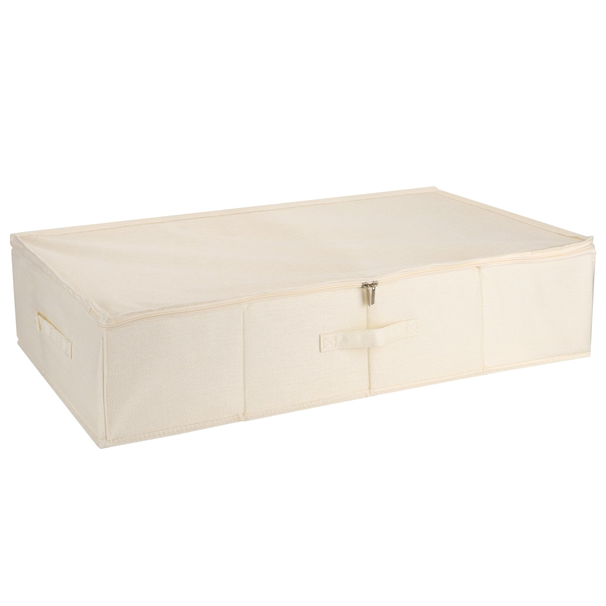 Axincardarm Wedding Dress Storage Box 76 x 38x 17cm Rectangular Wedding Dress Preservation Box with Handle and Zipper, Underbed Storage Container for Bridal Dresses, Beige