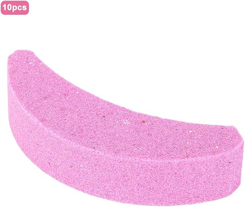 Miniatura 7 de Afilador de motosierra, 10 piezas de afilador de motosierra portátil en forma de hoja de sierra, afilado de cadena de piedra de molienda de cadena