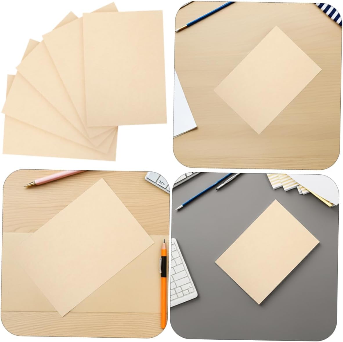 OSALADI 20 Sheets Vintage Parchment Paper Sheets Double Sided Antique Stationery for Wedding Invitations Certificates and DIY Crafts Elegant Floral Writing Paper