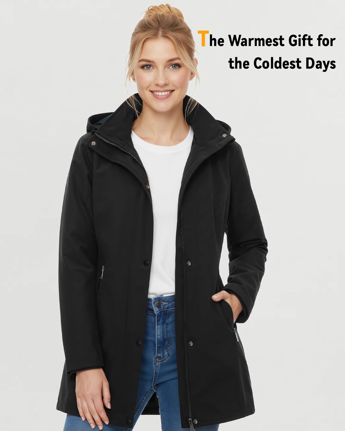 Graphene Women Heated Jacket 12V Fast Charge 18400mAh Large Capacity - Image 6