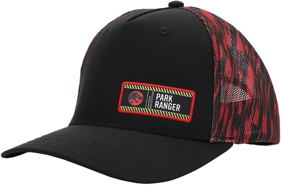 Bioworld Jurassic Park Ranger Water Resistant Adult Trucker Hat Multicolored