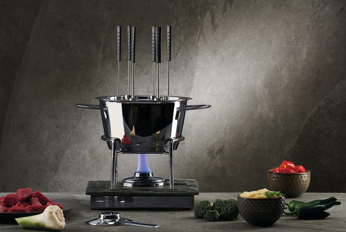 Schulte-Ufer Fondue Gala aus Edelstahl mit einem Durchmesser von 18cm, 69093-18