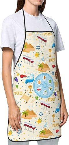 Miniatura 3 de Delantal de Mardi Gras 2023 para mujeres y hombres, delantales ajustables para decoración de cocina, cocina, Navidad, cena, fiesta de vacaciones,