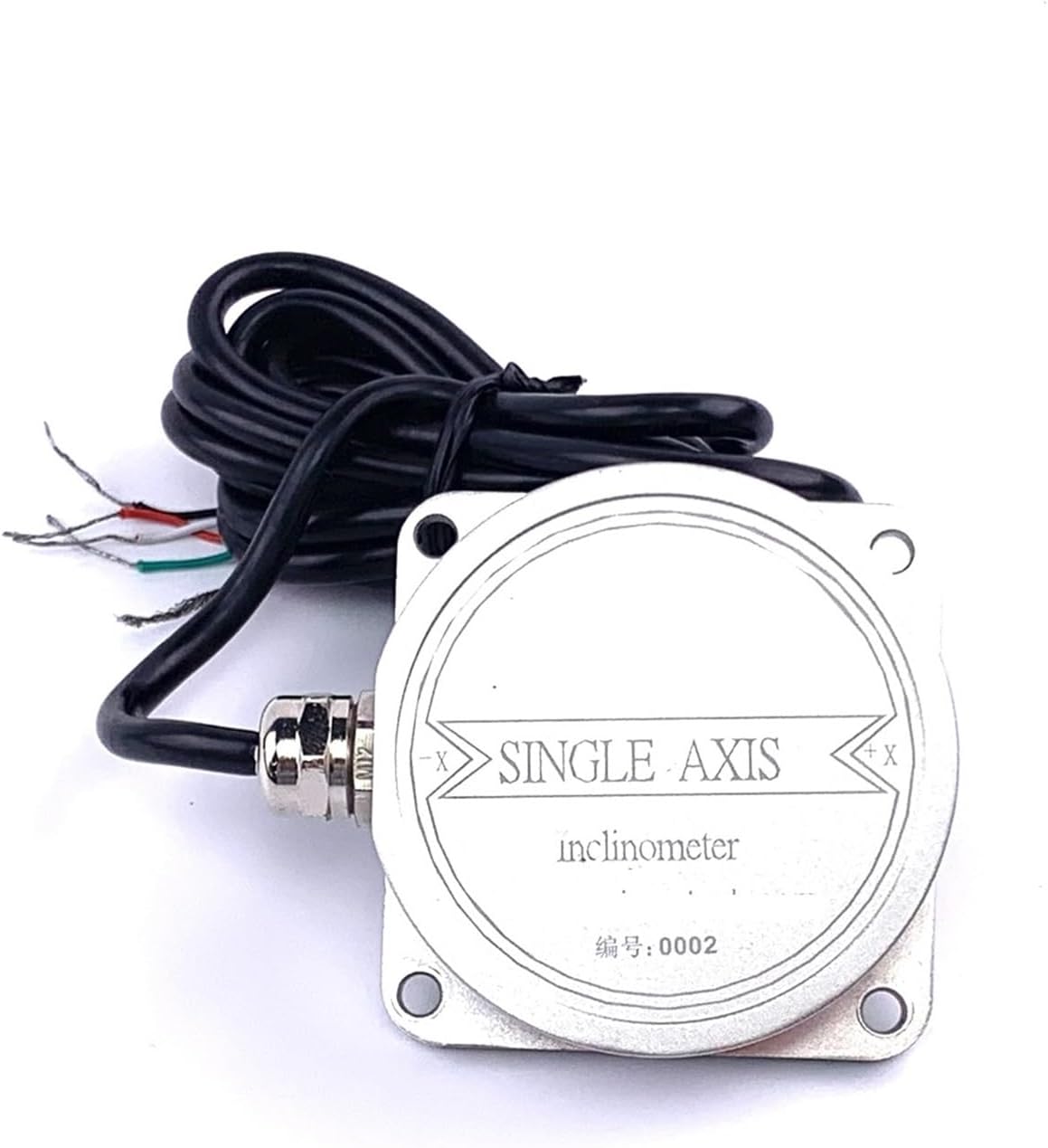 Angular Displacement Sensor V1-A1 Stroke -10-60° 0-5V Accuracy Single axis Inclinometer Angle Sensor Tilt Sensor for Horizontal Installation(60-V1-A1)