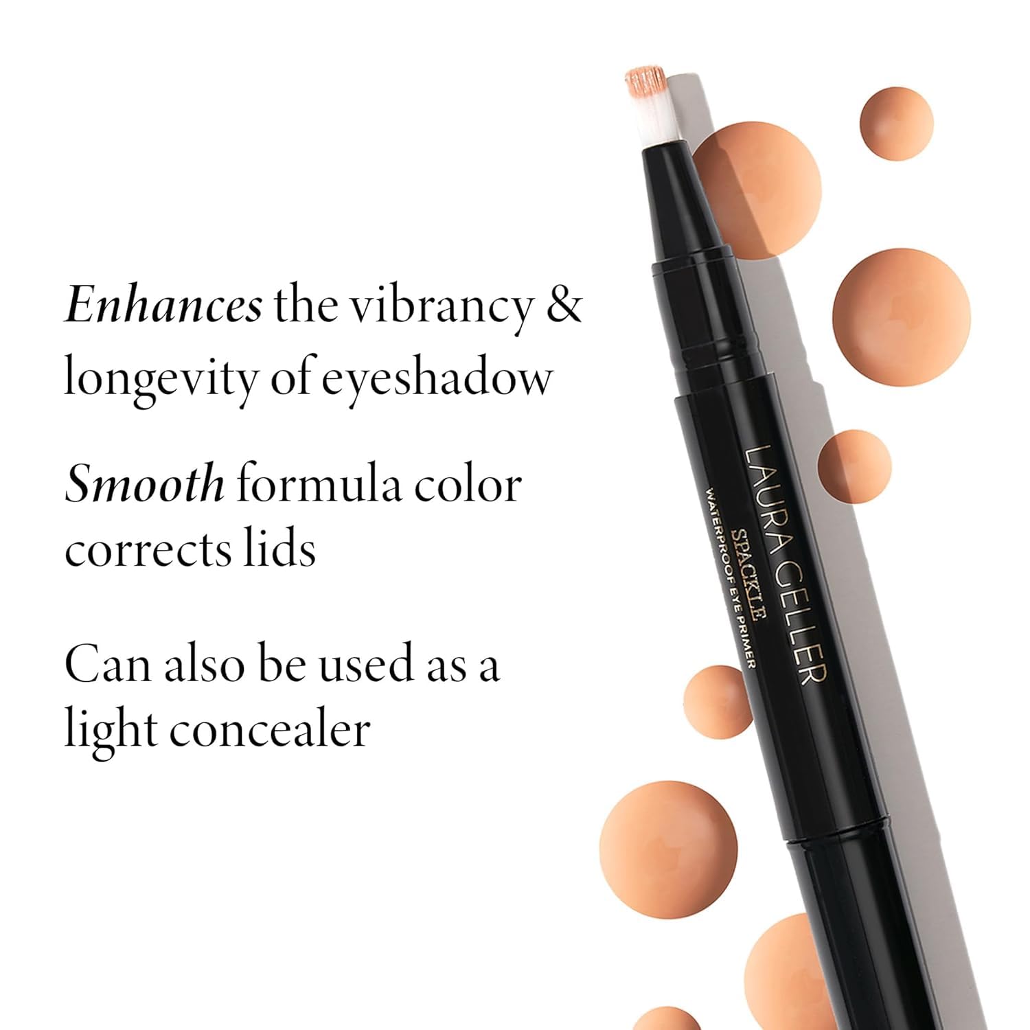 LAURA GELLER NEW YORK Waterproof Eye Spackle Eye Shadow Primer (Universal) - Langanhaltender Lidschatten-Primer zur Aufhellung der Haut und Reduzierung des Auftretens feiner Linien
