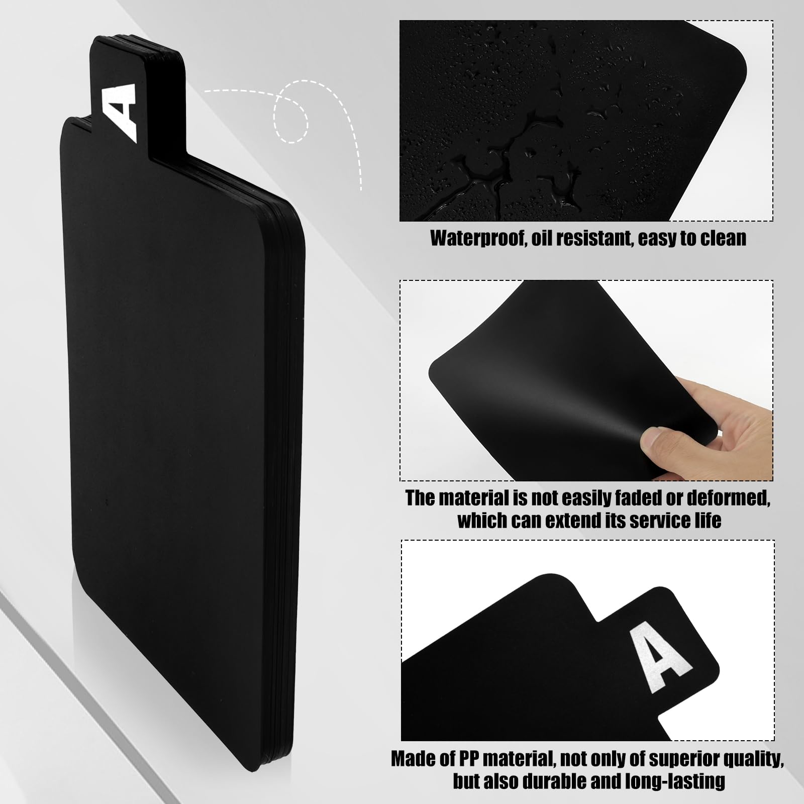 Vinyl Record Dividers Alphabetical A-Z Vinyl Record Dividers with Alphabet Tabs Horizontal and Vertical Vinyl Separators Plastic Record Holder Organizer Guides for Album CD DVD Media Book Shelf Storag - Image 4