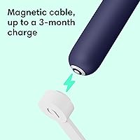 Vista 20 de Quip Rechargeable Smart Sonic Toothbrush for Adults - Timed Electric Toothbrush with Bluetooth & Rewards App - Replaceable Brush Head, Soft Ocean