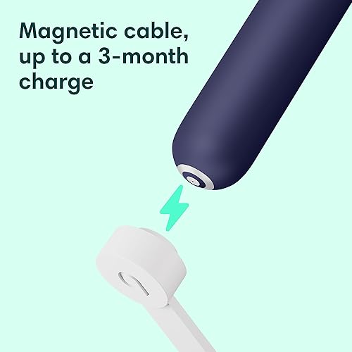 Miniatura 8 de Quip Cepillo de dientes sónico inteligente recargable para adultos, cepillo de dientes eléctrico cronometrado con Bluetooth y aplicación de