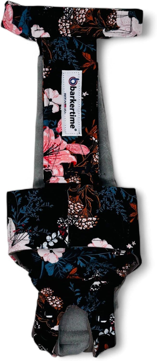 Blossom Boogie Dog Diaper Snappy Overall, XXL - Belly Band Alternative - Made in USA