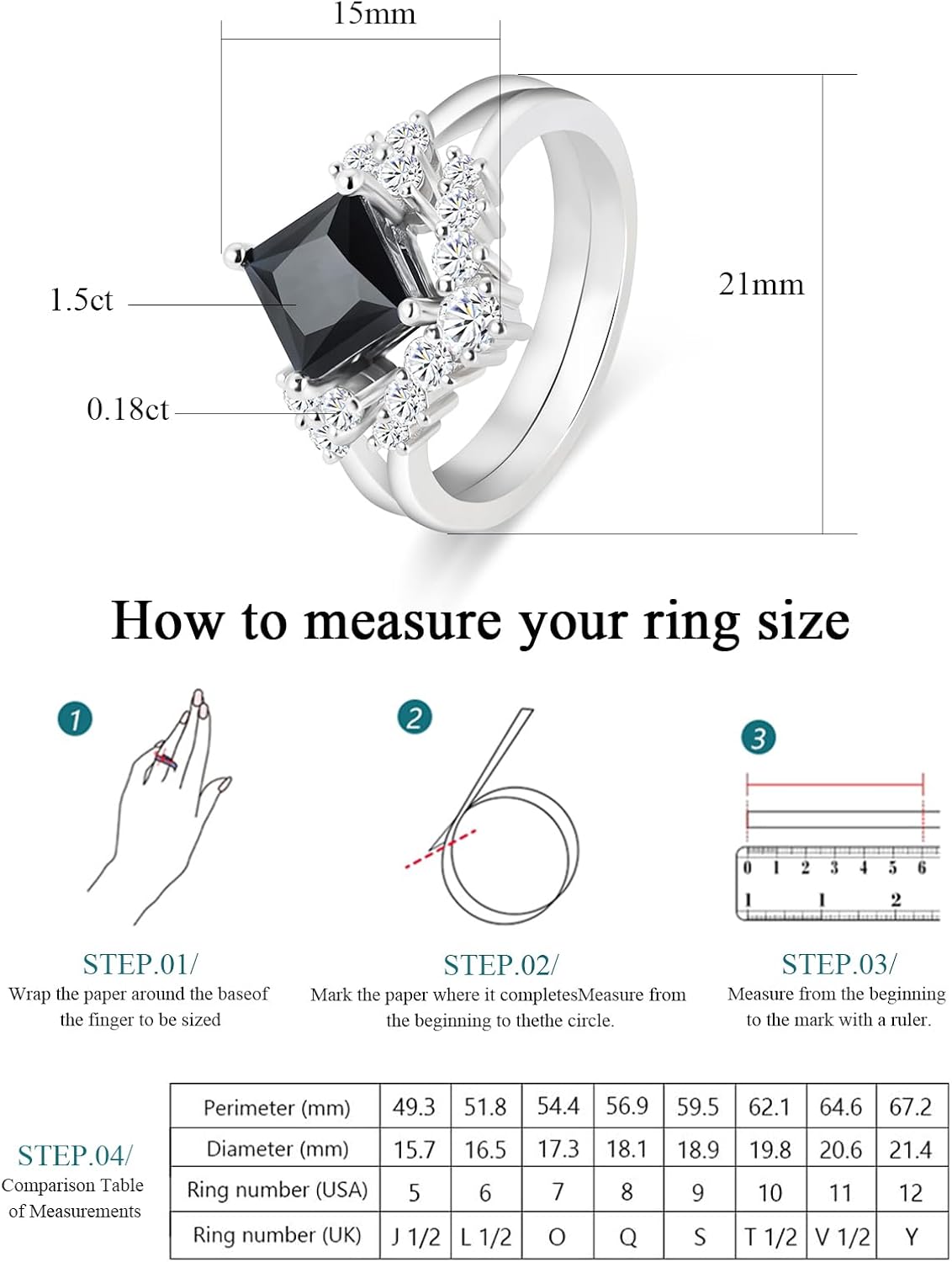 2.5CTTW Moissanite Bridal Ring Sets For Women D Color VVS1 round Cut Butterfly S925 Sterling Silver Plated 18k White Gold Engagement Wedding Promise Anniversary Ring