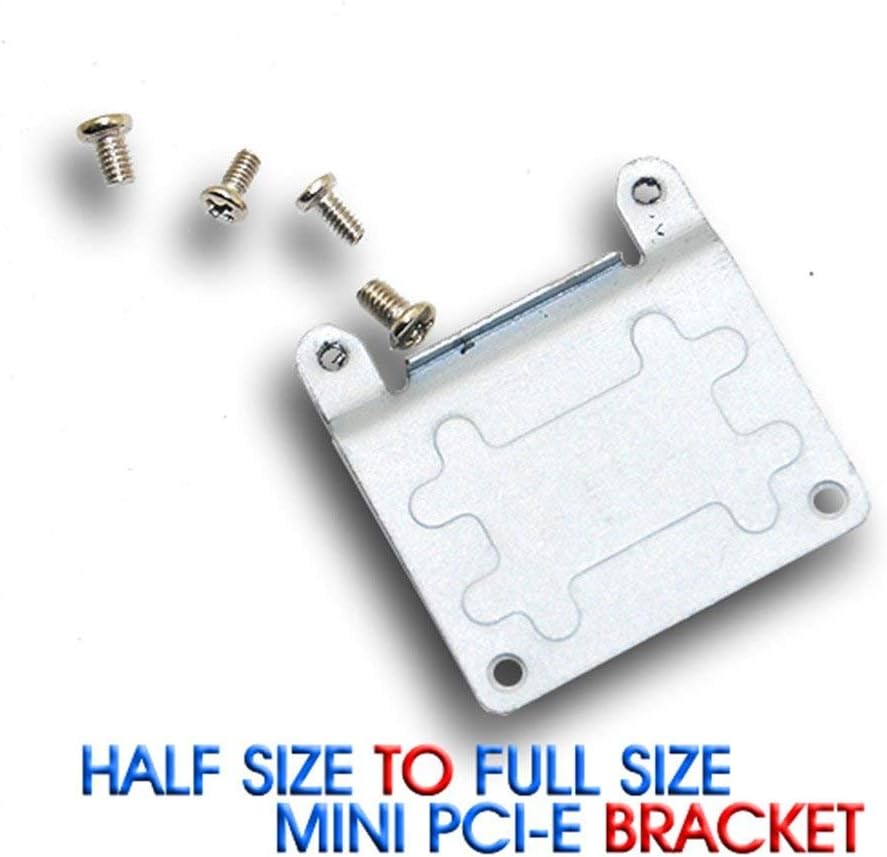 Tekit Half to Full Height Mini PCI Express(PCI-E) Card Bracket Adapter,Half Size to Full Size Bracket + Screw Extension Card Wireless WiFi PCI Express Adapter Mounting Bracket with Screws (2 Pack)
