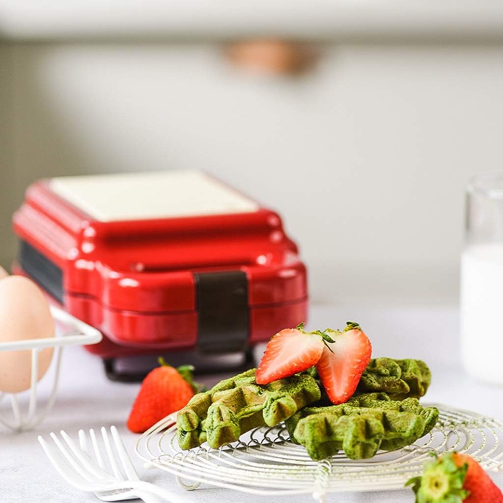 Square Multifunction Sided Heating Not Sticky Coating Home Kitchen Bread Breakfast Baked Toast Cone Maker