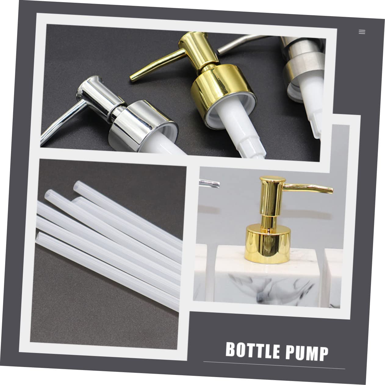 Mipcase 10pezzi Dispenser Per Sapone e Lozioni Alta Qualità Da Pompetta Dosatore Per Bagno Facile Da Usare Resistente Installazione Accessorio Per Bottiglie Per Shampoo e Prodotti Per La