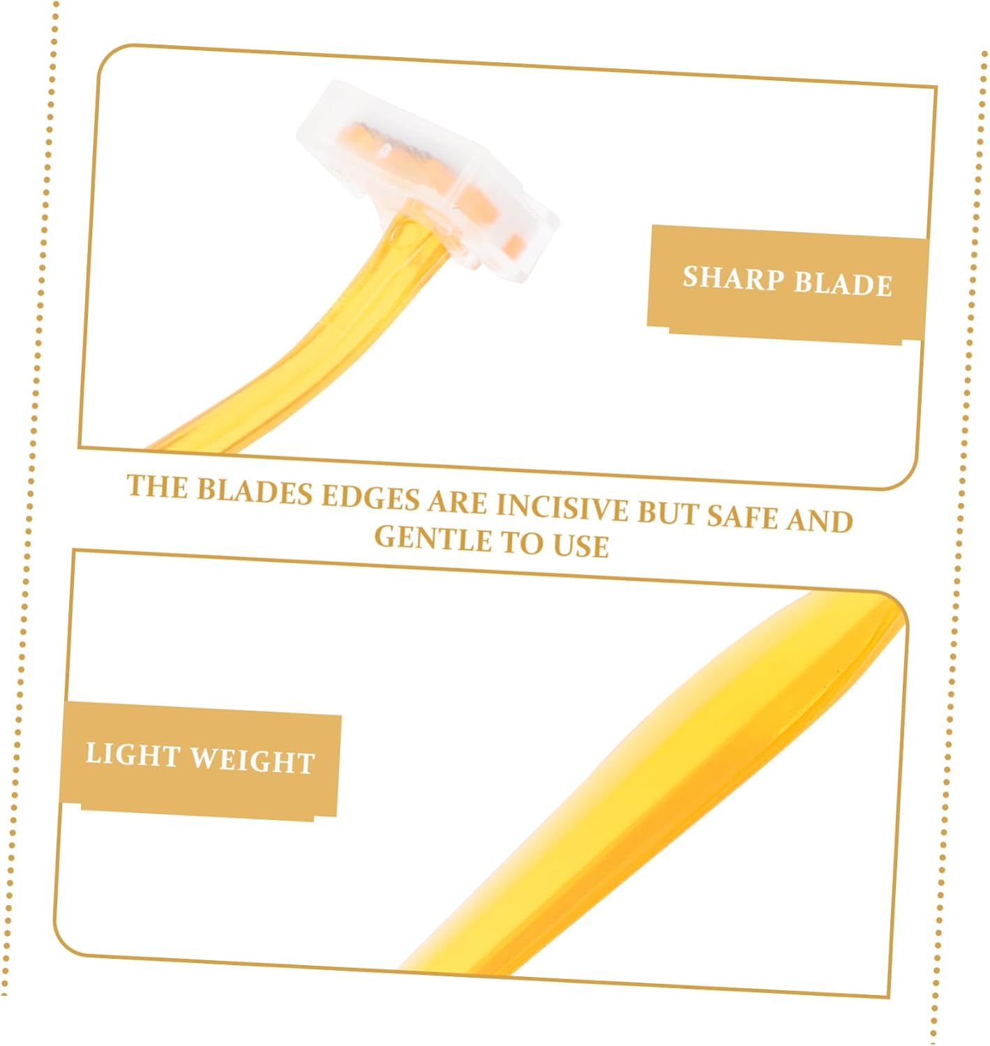 minkissy 5sets Professional Eyebrow Razor Set Trimmer and Shaper Compact and Easy to Use for Women 5pcs*5 Random