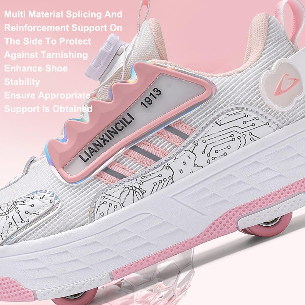 Roller Skate Shoes Oddychające Łyżwiarstwo z wysuwanymi 4 kółkami