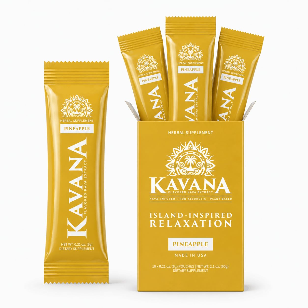Kavana Instant Kava Drink Mix - Instant Kava Powder Stick Packs with 30% Kavalactones Extract, 10 Single-Serve Pouches - Herbal, Non-Alcoholic, Sugar-Free, Plant-Based, Made in USA - Acai — Amazon image 9