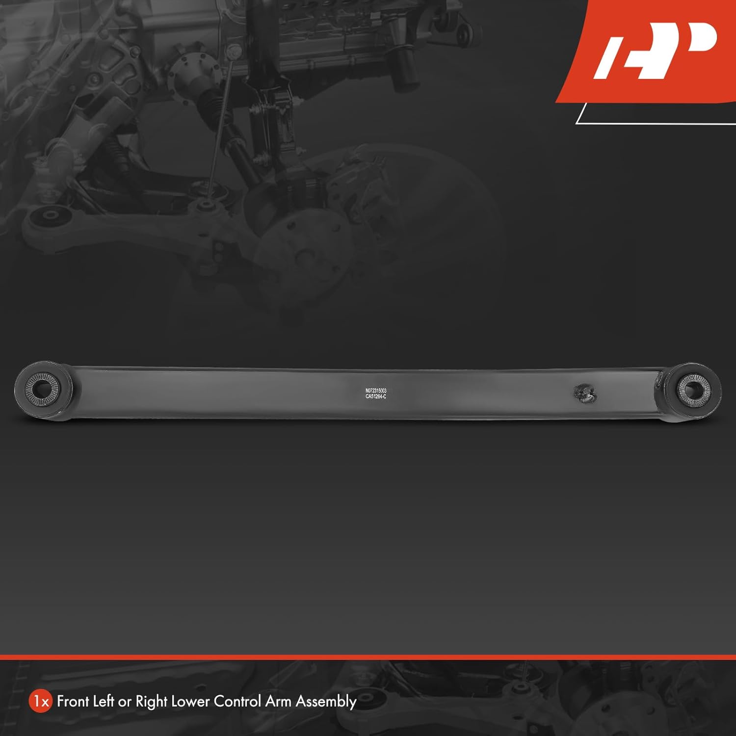 A-Premium Front Lower Control Arm, with Bushing, Compatible with Jeep Wrangler 2018-2022, Gladiator 2020-2022