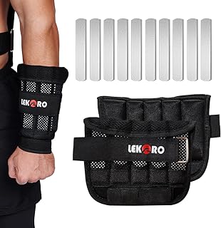 Wrist Arm Weights, Adjustable Wrist Weights, Removable Wrist Ankle Weights for Men Women, for Fitness, Walking, Jogging, Workout, Running, 1Pair 2 Pack