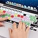 XSKN Adobe Illustrator Shortcuts Keyboard Skin Silicone AI Hotkeys Keyboard Cover for MacBook Air 13 & MacBook Pro 13 15 17, Retina (US/European ISO Keyboard)
