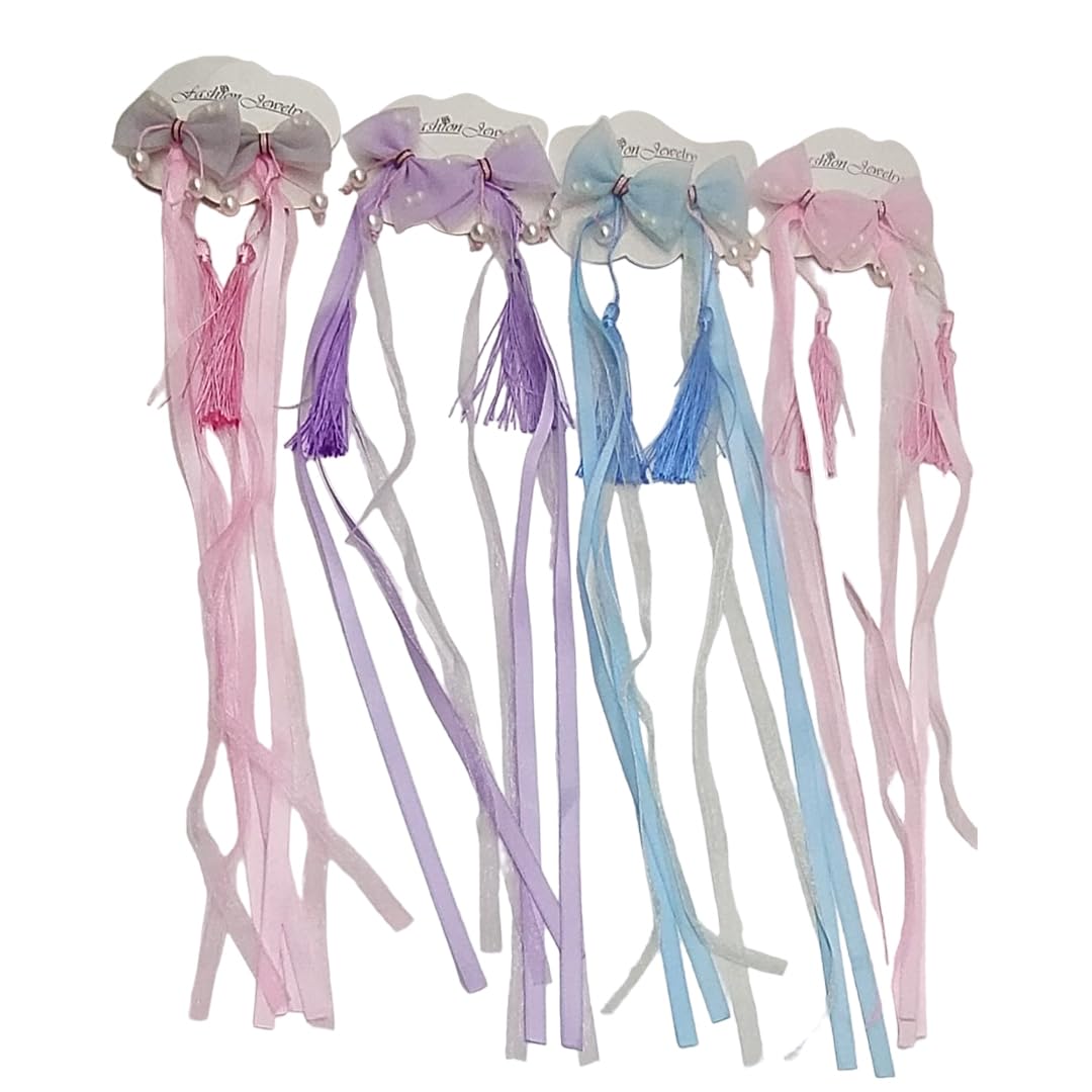 SYGA 4 Pairs Baby Hair Pin For Girl Wig Claw Clips Hair Accessory For All Type of Infant Toddler Baby Hairs Bow Pattern - Set of 4 (Color & Design May Vary), Multicolour (B09HZWSJZB) Amazon Price History, Amazon Price Tracker
