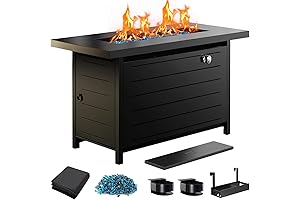 Ciays 43” Propane Fire Pit: Modern Outdoor Ambiance