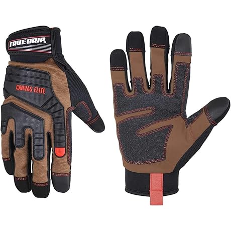 Men's Duck Canvas Work Gloves: True Grip Even in Wet Conditions