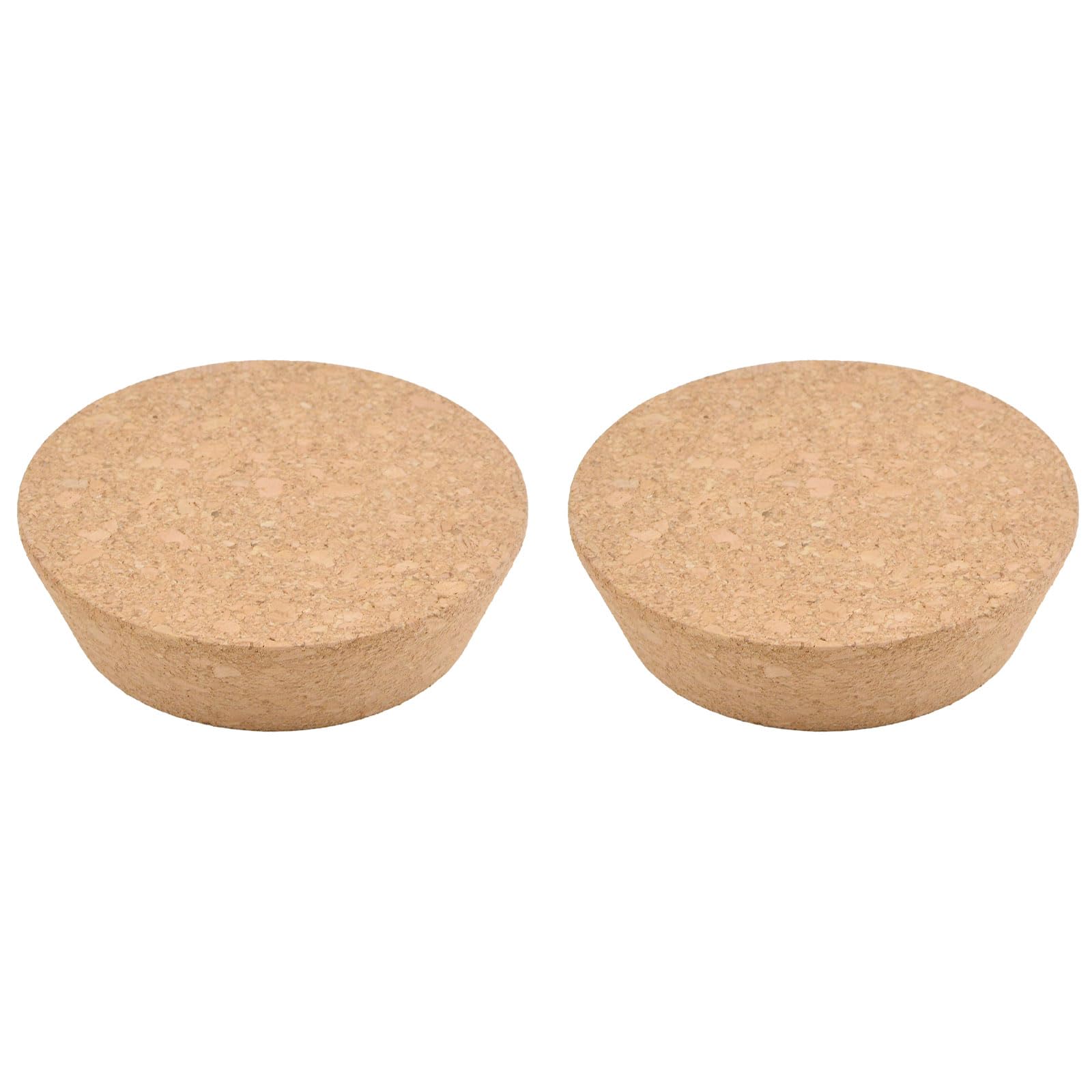 INCREWAY 2 piezas de tapones de corcho cónicos Tapones de corcho de repuesto para botellas de vino, botellas de vidrio, tarros, 91 * 77 * 25 mm