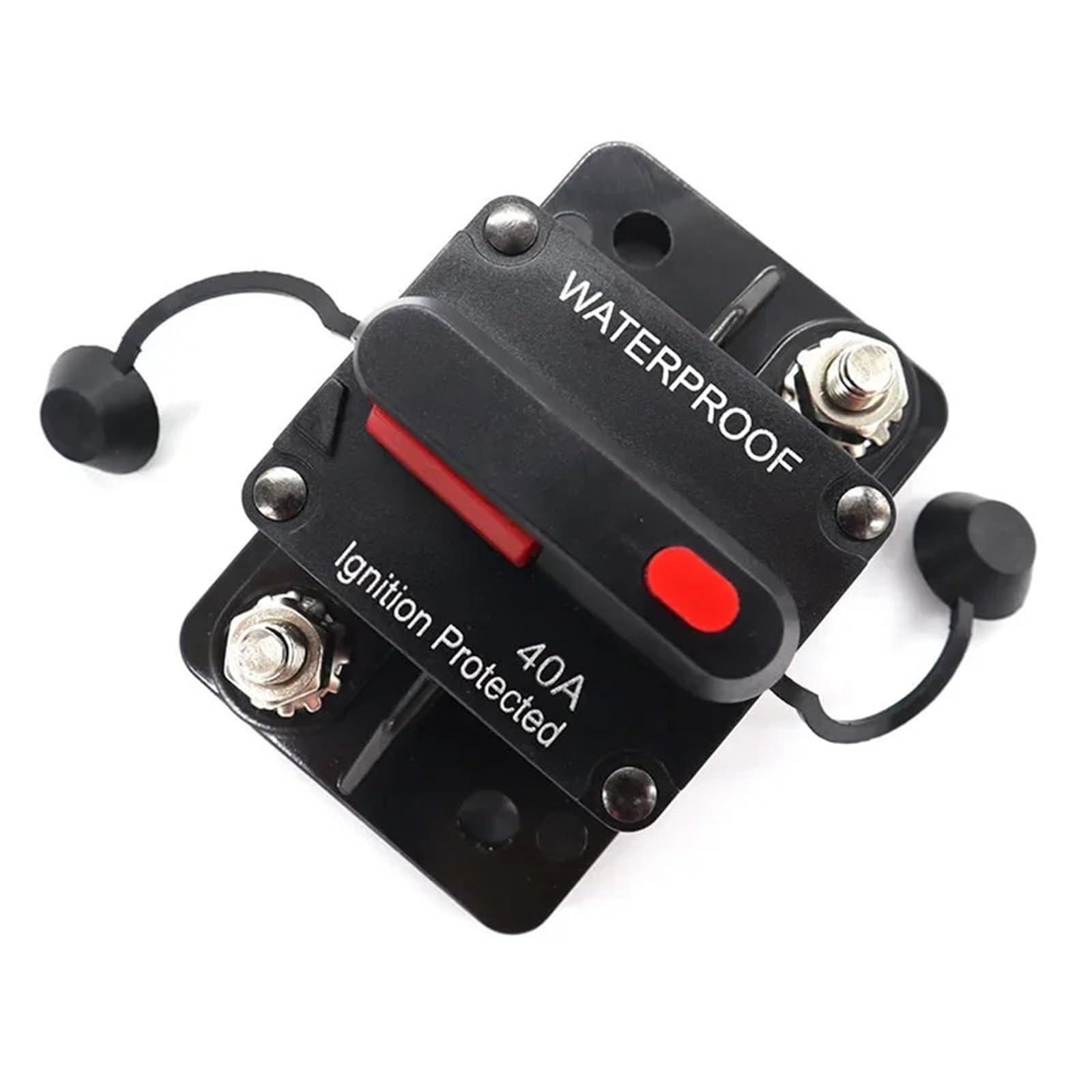 NVSFZGIYG Circuit Breaker Fuse Holder Switch 30A-300A High Current 12V-48V Automatic Protection Can Be Restored for RV Yacht Stereo(100A)