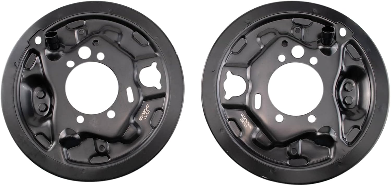 TRQ Rear Brake Rotor Backing Plate Compatible with 1998-2008 Subaru Forester 97-03 Impreza