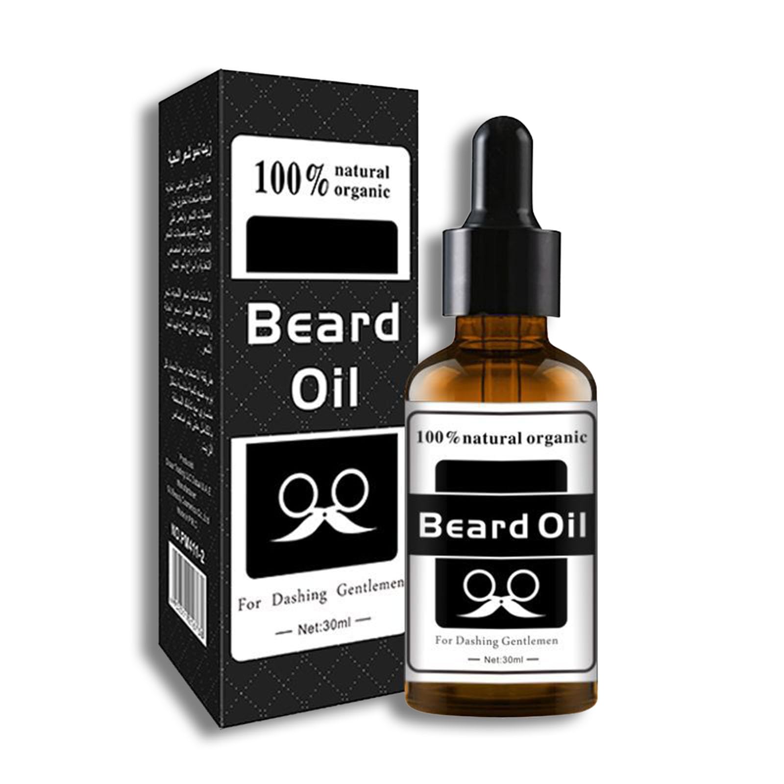 30ml Aceite Barba Hombre,tónico Facial Refrescante,Hombres Cuidado de Barba para Suaviza y Fortalece la Barba,Regalos Originales para Hombre