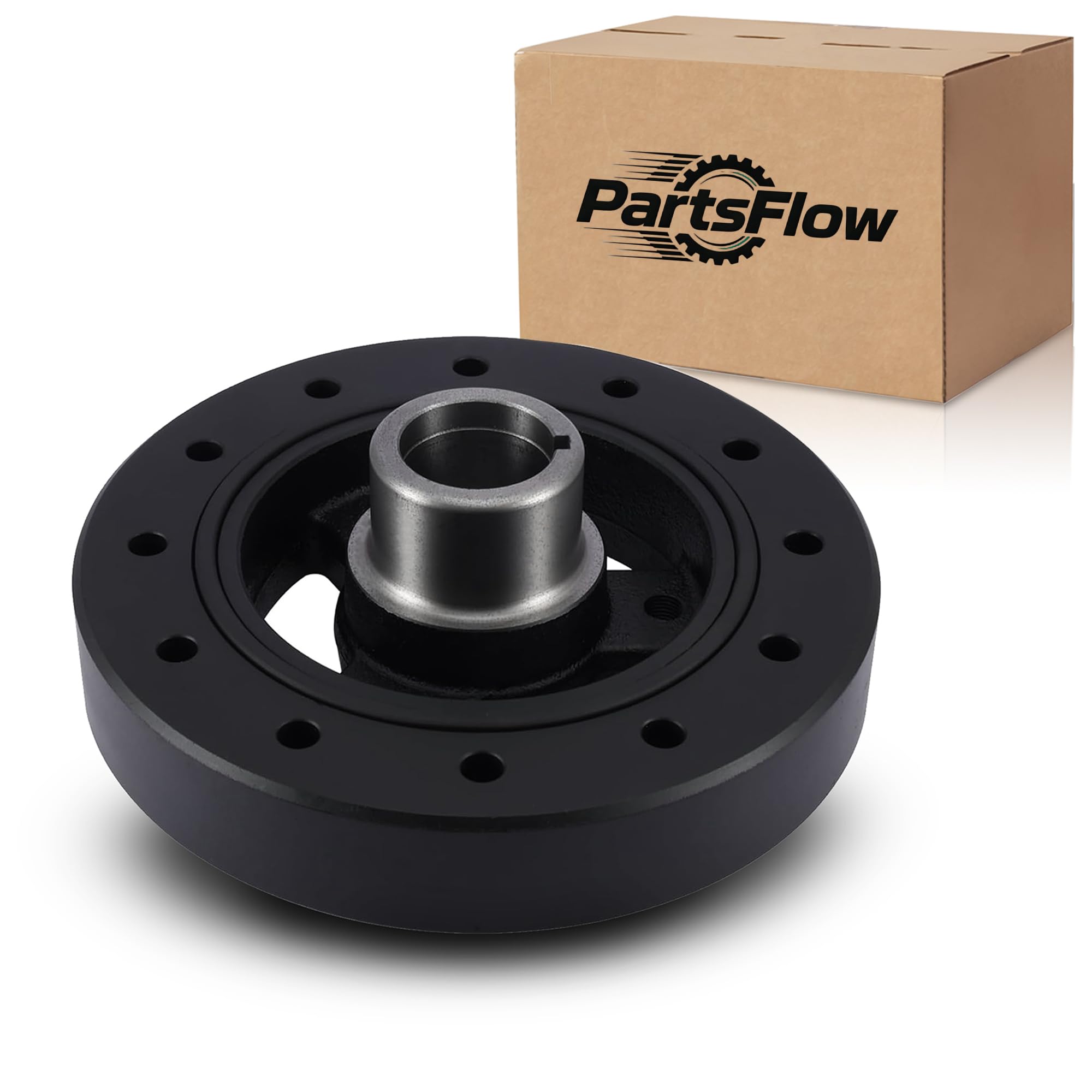 594-012 PartsFlow Harmonic Balancer Crankshaft Pulley Compatible with Chevrolet Biscayne Blazer C10 C20 C30 Pickup G10 G20 G30 Impala For GMC C15