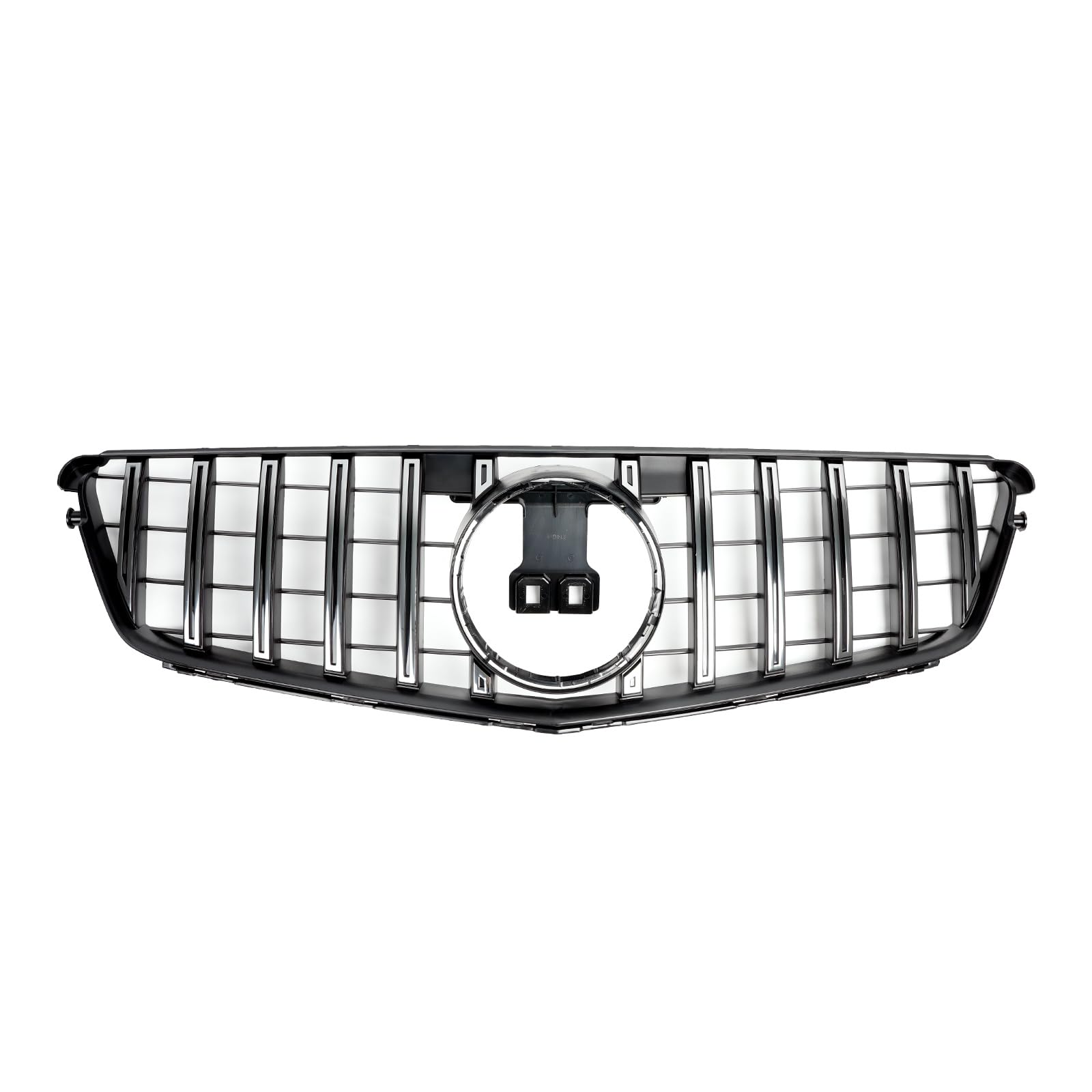 Photo 1 of BDBO Front Grill Grille for 2008-2014 Mercedes W204 C-Class C250 C300 C350 GT Style Silver Front Bumper Grill Direct Fit Replacement ABS Plastic No Modification Required