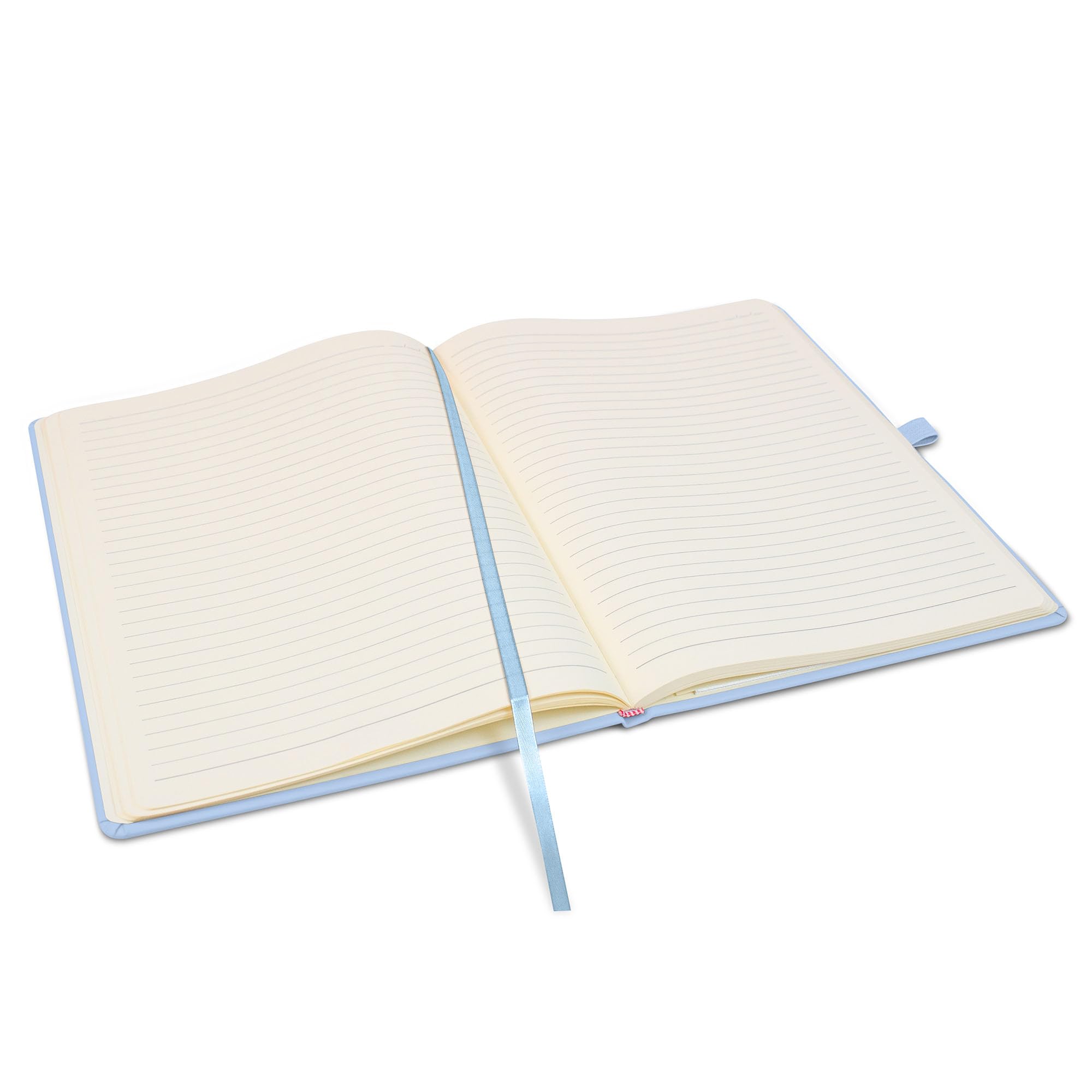Notes London Eco A4 Notebook with Lined Pages, Pen Loop, Ribbon, Date Marks and Paper Pocket, Pocket Hardback Journal, Note - Image 4