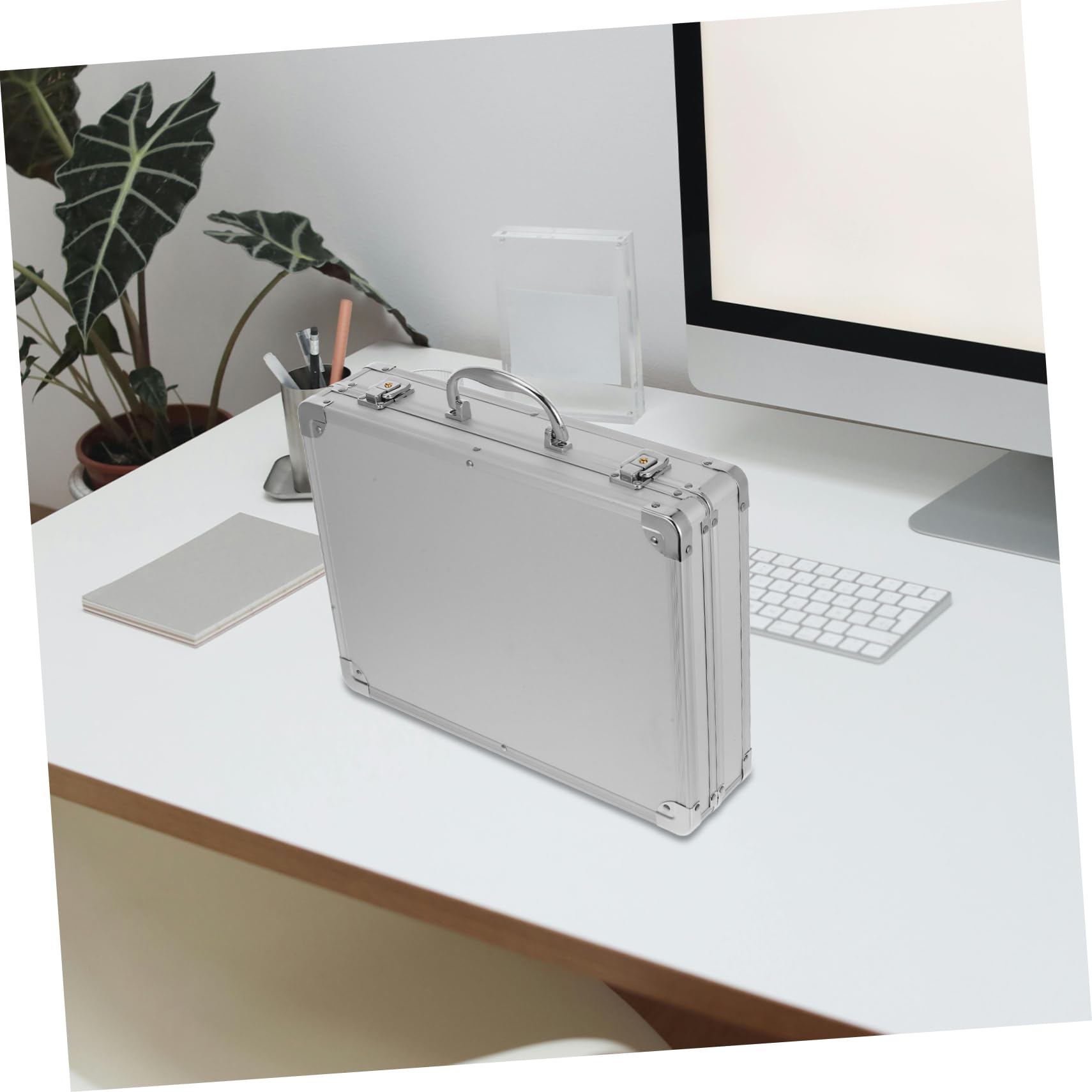 NUOBESTY Degli Attrezzi Multifunzionale in Alluminio Scatola Immagazzinaggio Capacità Maniglia Rinforzata Organizer Per Utensili Portatile Valigetta Per Trasporto Degli Attrezzi e