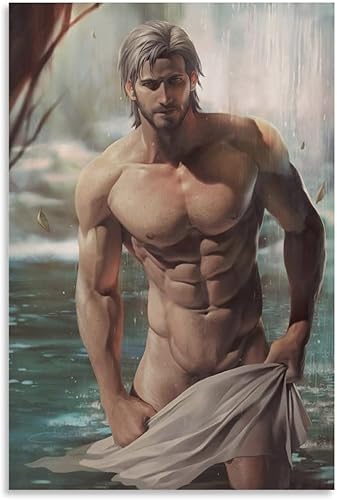 Póster de hombre sexy con músculo gay, impresión artística para pared, pintura fotográfica, cuadro colgante, decoración de dormitorio familiar,