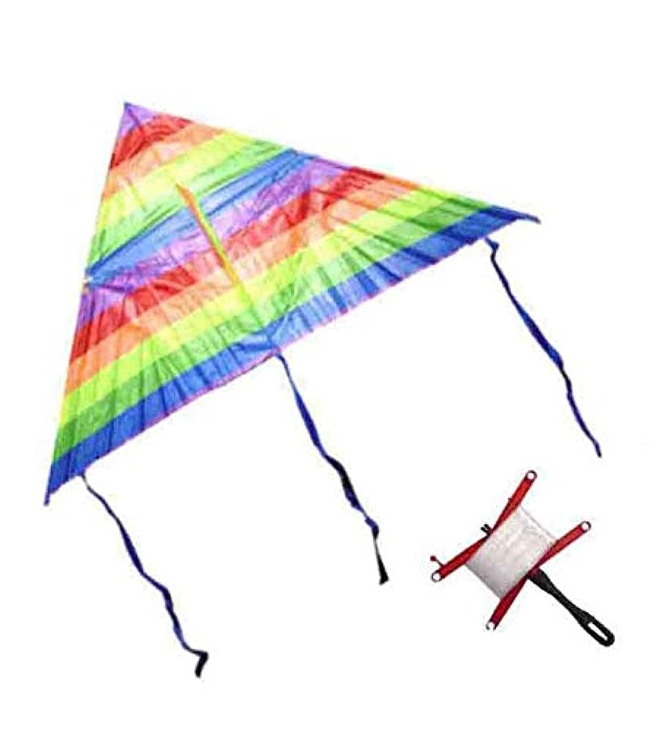 Rainbow Kite Outdoor Toys For Children Kids Children's Kite Stunt Kite 120 cm + Thread