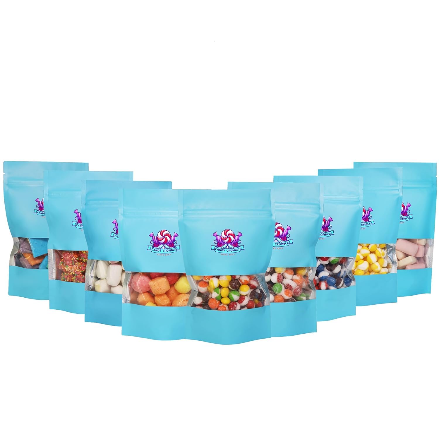 Freeze Dried Candies Ultimate Variety Pack, 9 Different Types of Candy, Sour FruitPops, Gummy Clusters, Wild Berry FruitPops, Starzburst, AirBites, Extra Freebies Snacks Included (Ultimate Candy Variety Pack)