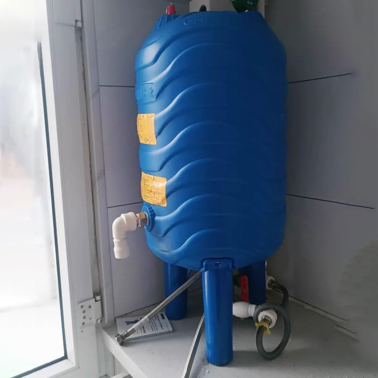 Tanque de presión para pozos de agua Tanque automático de presión de agua con presostato/válvulas de seguridad, Tanque de Pozo de Alta Presión para Bomba de Riego, Tanque de vejiga de agua(79.3Gal/300