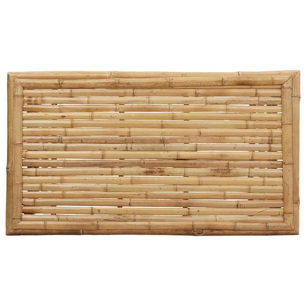 Mesa de café marrón 90 x 50 x 43 cm de bambú, mesa de café moderna para salón, mesa auxiliar duradera, fácil montaje, elegante mobiliario de salón