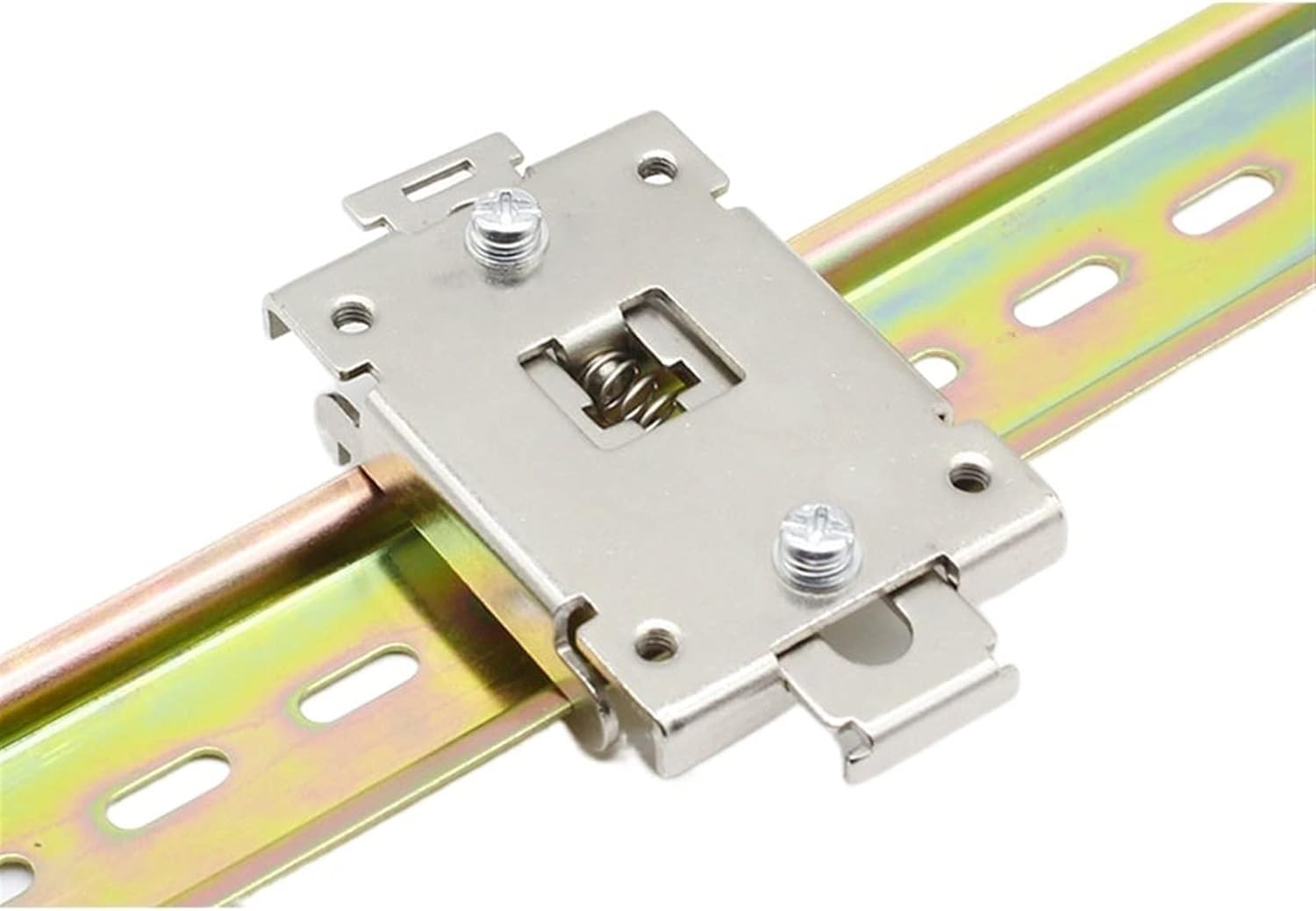 10pcs Single Phase SSR 35MM DIN Rail Fixed Solid State Relay Clip clamp 1pcs Mounting Buckle Snap