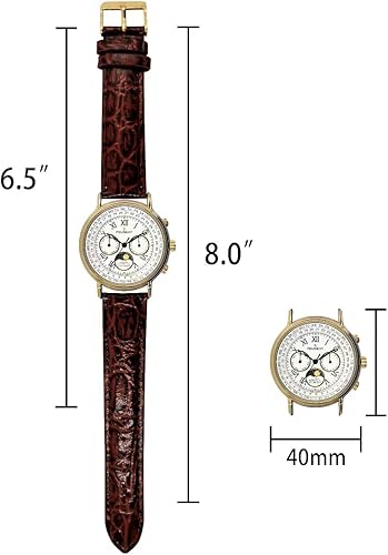 Miniatura 4 de Peugeot - Reloj multifunción vintage calendario perpetuo con fase lunar