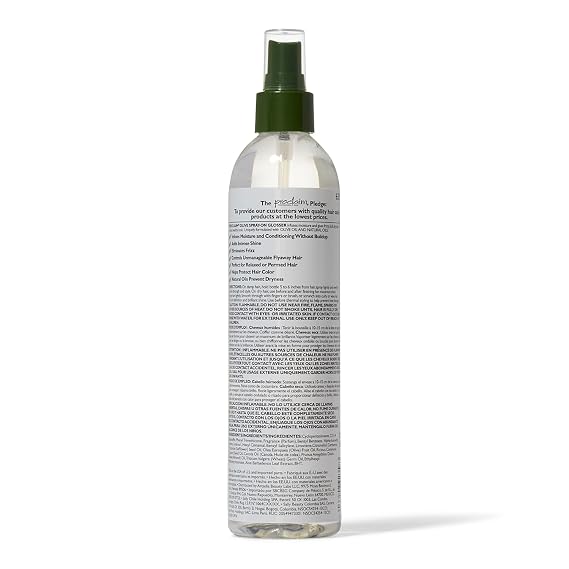 Proclaim Olive Spray On Glosser, Detangling, Smoothing, Antifrizz, Relaxed or Permed Hair, Paraben free, Sulfate Free, Enhances Color