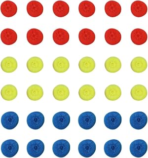 Plastic Dish Scrubbers Non Scratch Plastic Scourers Round Scouring Pads Kitchen Pot Scrubbing Sponges for Kitchen Utility 6g 36PCS
