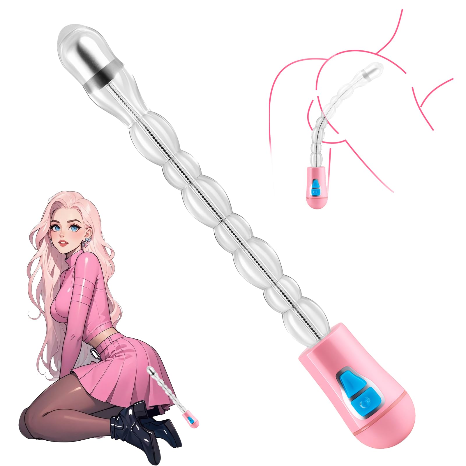 Plug Anal Vibradores, Dilatador Anal, Juguetes Eróticos para Pareja Sexuales, Dildo Anal Consoladores para Mujer, 12 Modos Vibradorador, Butt Plug Recargable Estimulador Prostata