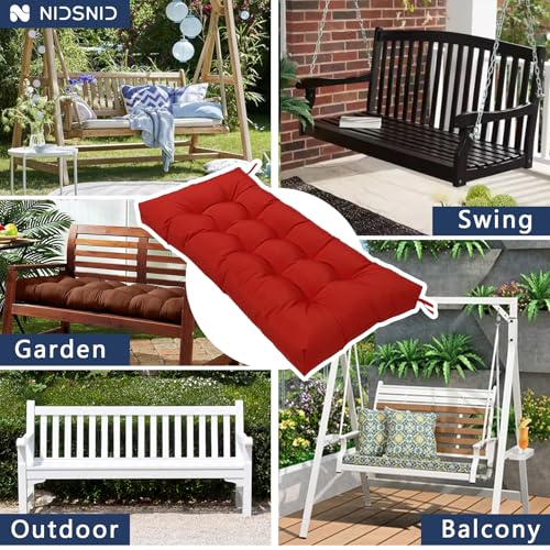 Colchoneta para banco de jardín impermeable con acolchado grueso de 8 cm 6