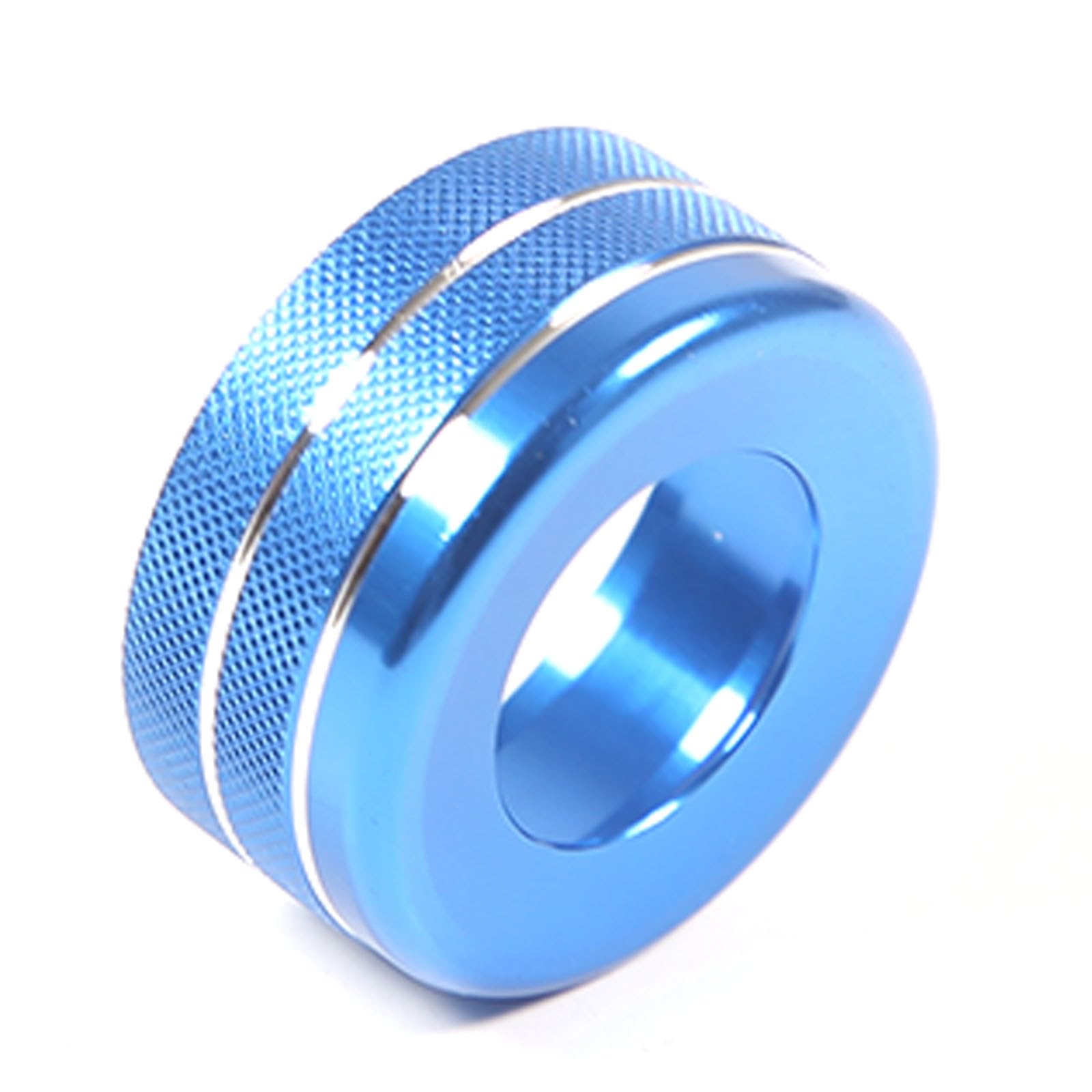 PIUGILH Aluminum Control Rings Multimedia Volume Knob Covers Compatible with Jaguar F-PACE/XE/XEL/XF/XFL(Blue)