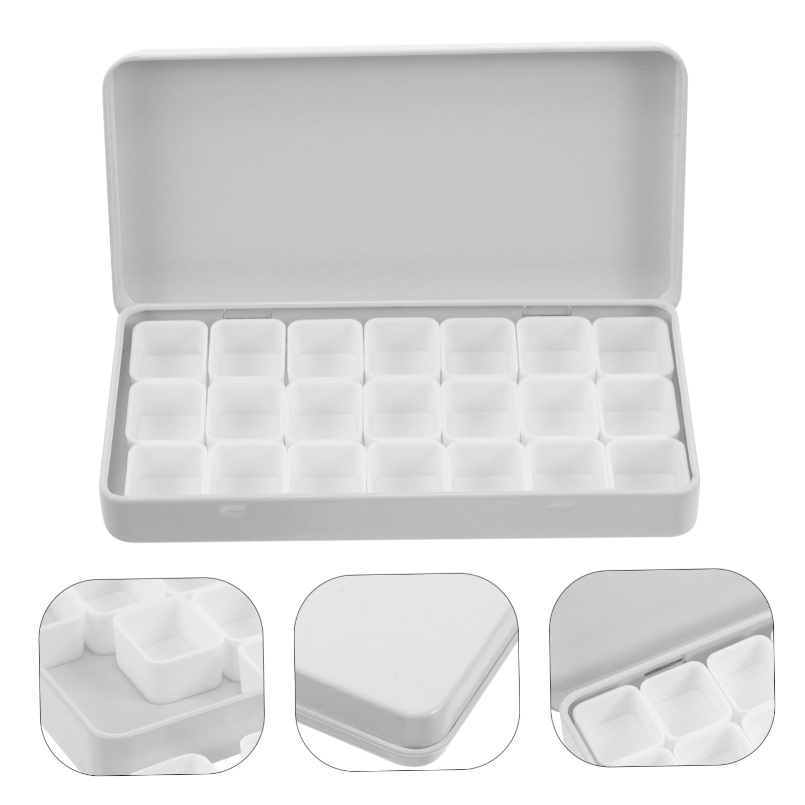 Operitacx 1 Set Watercolor Paint Box Pigment Container Pigment Storage Case Paint Container Paint Plate Painting Case Watercolor Pigment Mixing Case Holder for Pigment Paint Pan