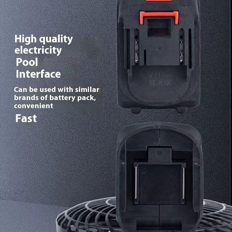 Image of Portable Rechargeable High-Power Adjustable Electric Fan, 21V Lithium Battery-Powered Fan, Portable Table Fan For Home, Office, Travel, Picnic, Outdoor (Pack Of 1) (Fan)