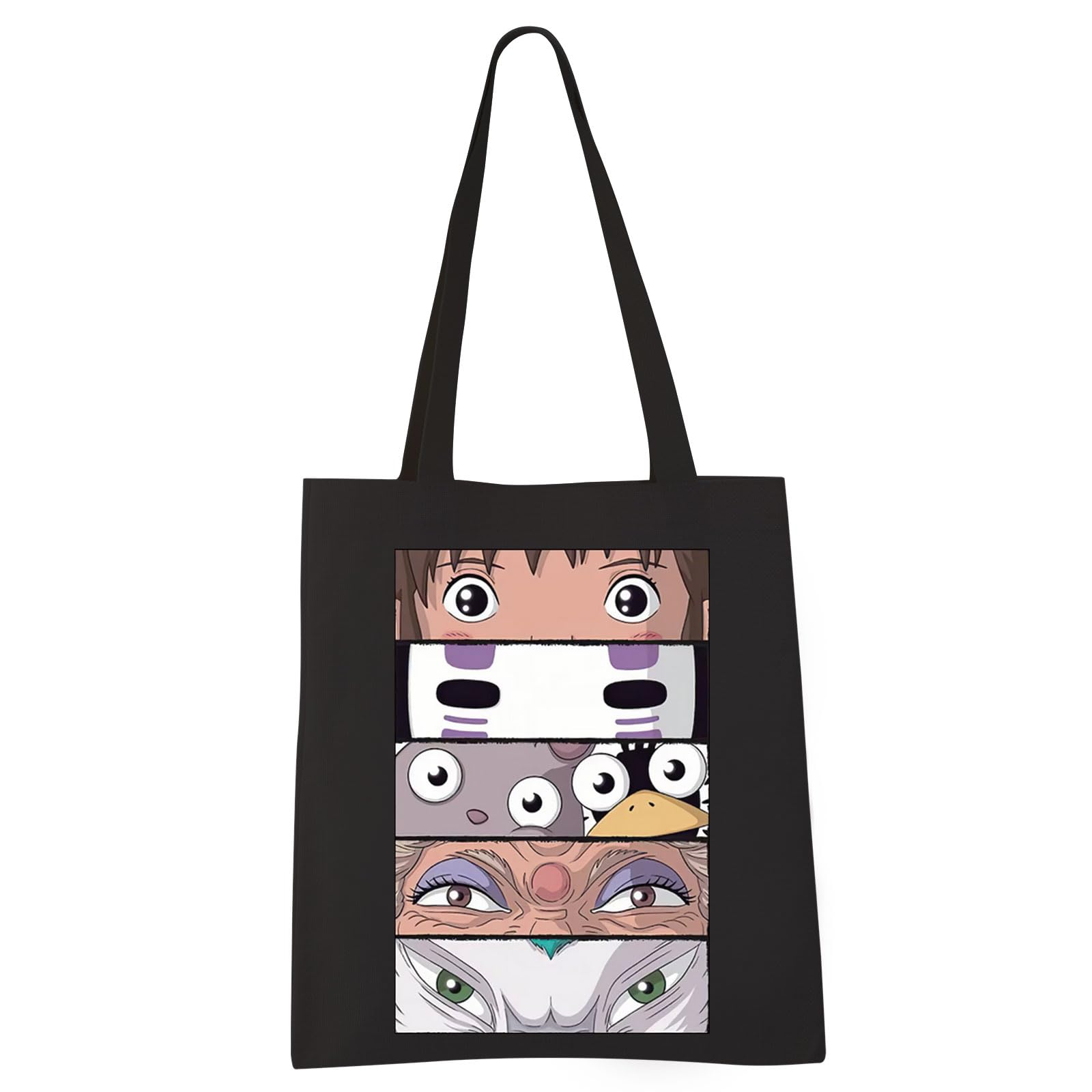 VAMSII Anime Inspired Tote Bag Anime Lover Gift S Away Fans Gift(BLK-Sp A tote)